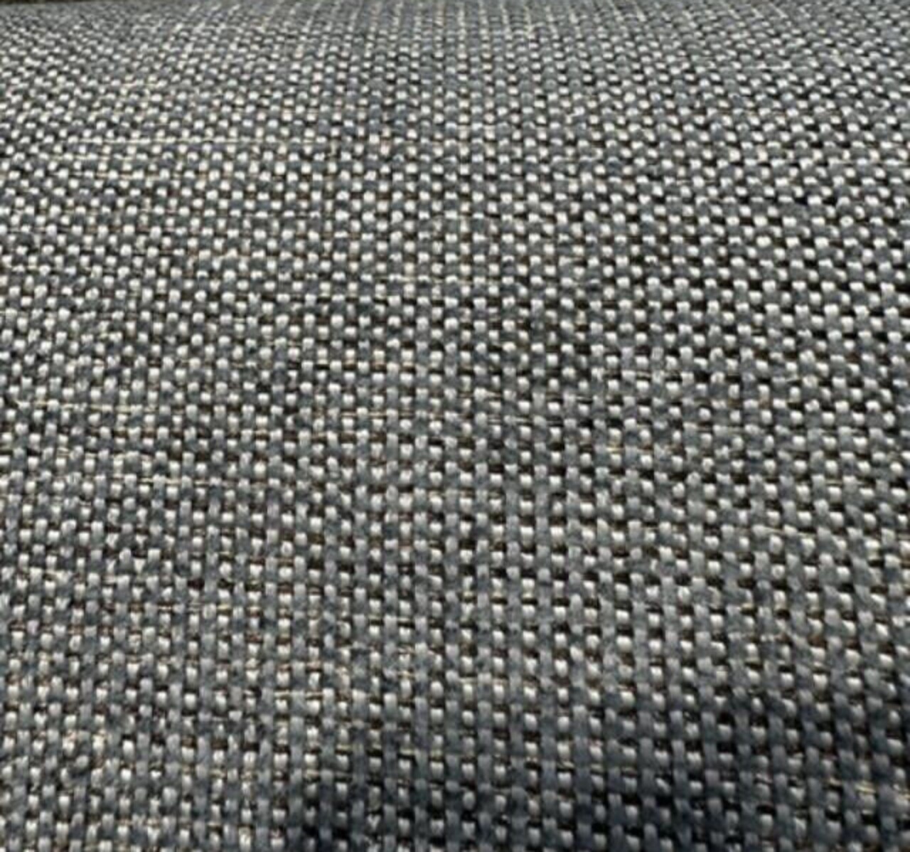 1 Yard Stormy Blue Chenille Upholstery Durable Nanoclean 100% Polyester Fabric